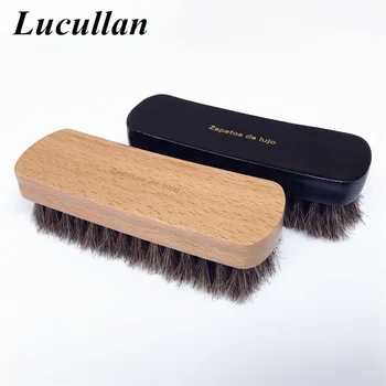 

Leather Cleaning And Polishing Horse Bristle Brush High Quality Export Large Dusting And Polishing Soft Brush Leathercraft Tools