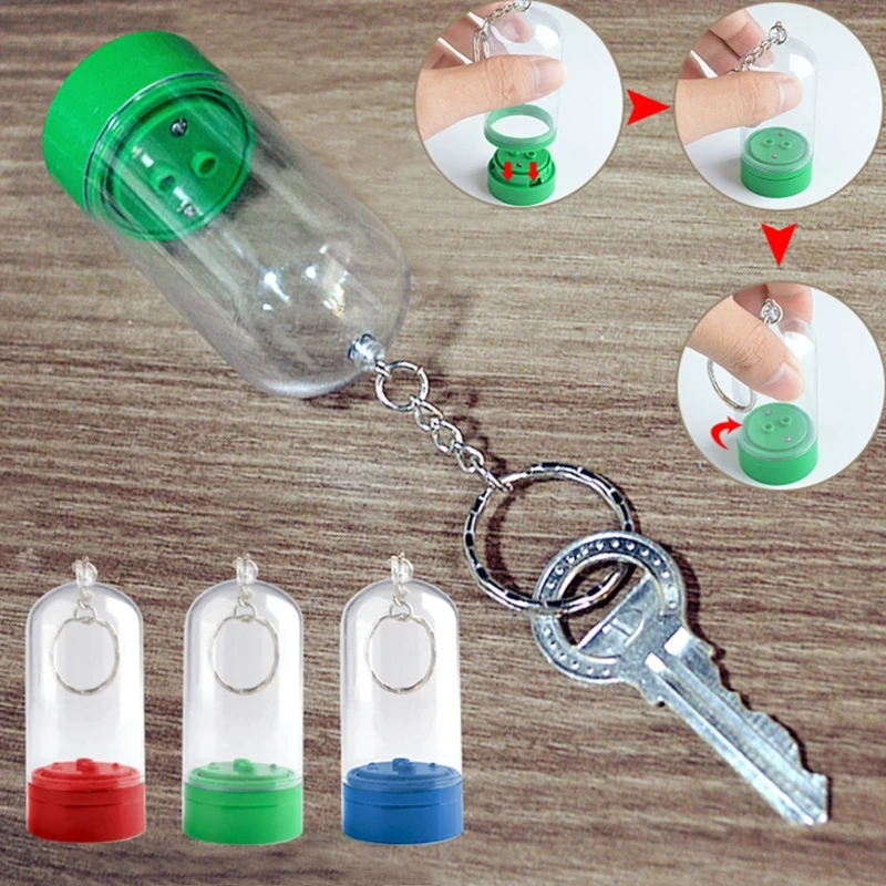 

Minifigure Keychain Display Case Key Ring Building Blocks Models Toys