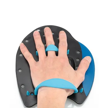 

1Pair Adult/Children Swimming Paddles Swimming Strokes Practice Correction Swimming Tools Adjustable Hand Webbed Gloves