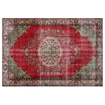

Handmade Natural Vintage Turkish Area Rug 188x273 Cm-6'2''X8'11''