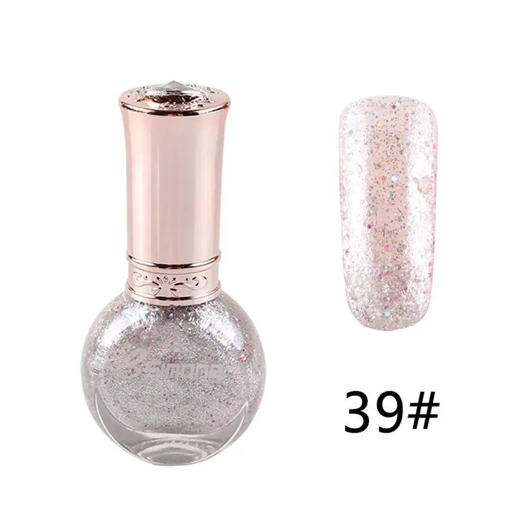 Professional Long Lasting Shimmer Nail Polish Peelable Nail Gently applied to the nail surface Gel Nail Art - Color: type39