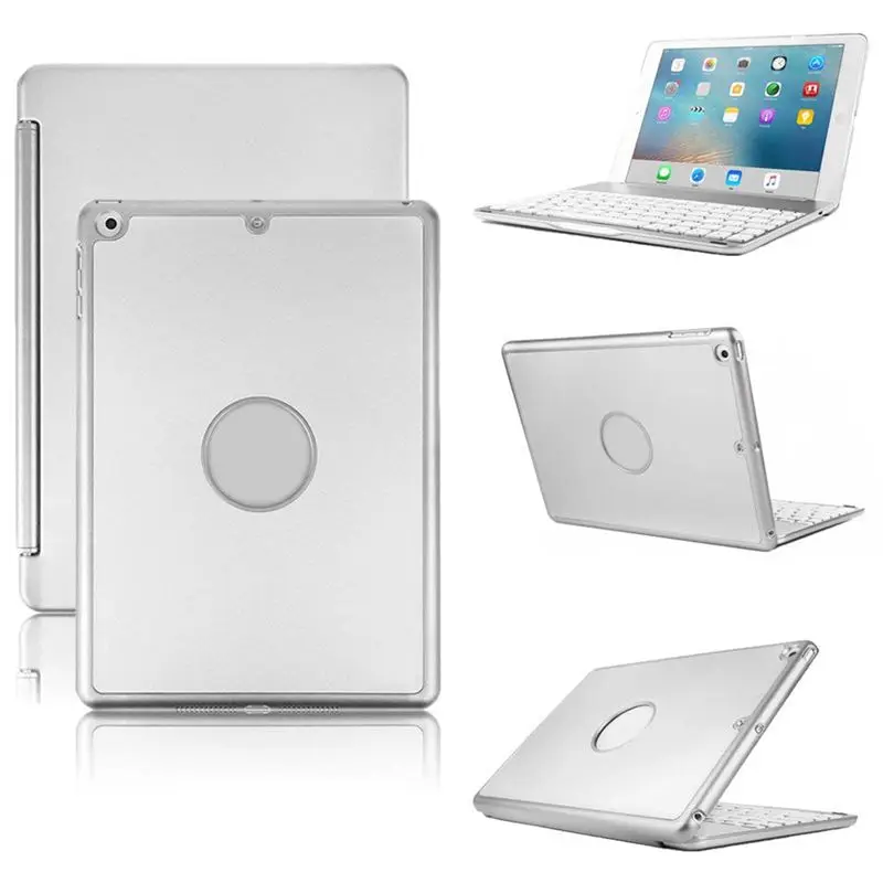 Keyboard Case for iPad 9.7 inch /,iPad Air Hard Shell Case with 7 Colors Back-lit Wireless Bluetooth Keyboard Cover for