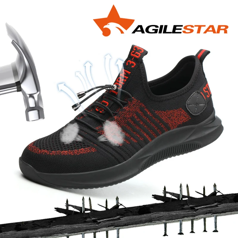 

Indestructible Work Steel Toe Shoes Construction Safety Hiking Boots Drop Shipping New Sport Style Men Outdoor Light Weight