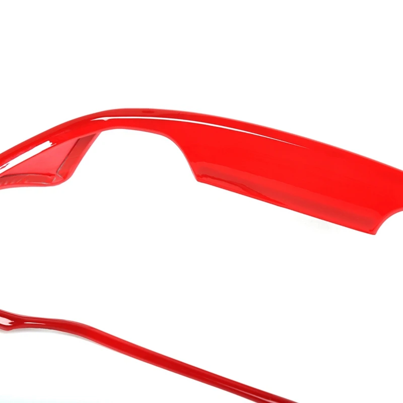 Car Red ABS Dashboard Frame Decor Panel Cover Trim for Toyota 4Runner 2010- Car Accessories