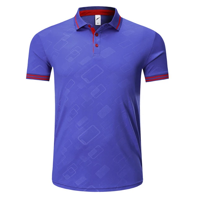 golf shirts for men/women Fitness Gym T-shirt short-sleeved pol o shirt for Men Golf ropa de golf para hombre Sportswear Running - Цвет: Slate blue