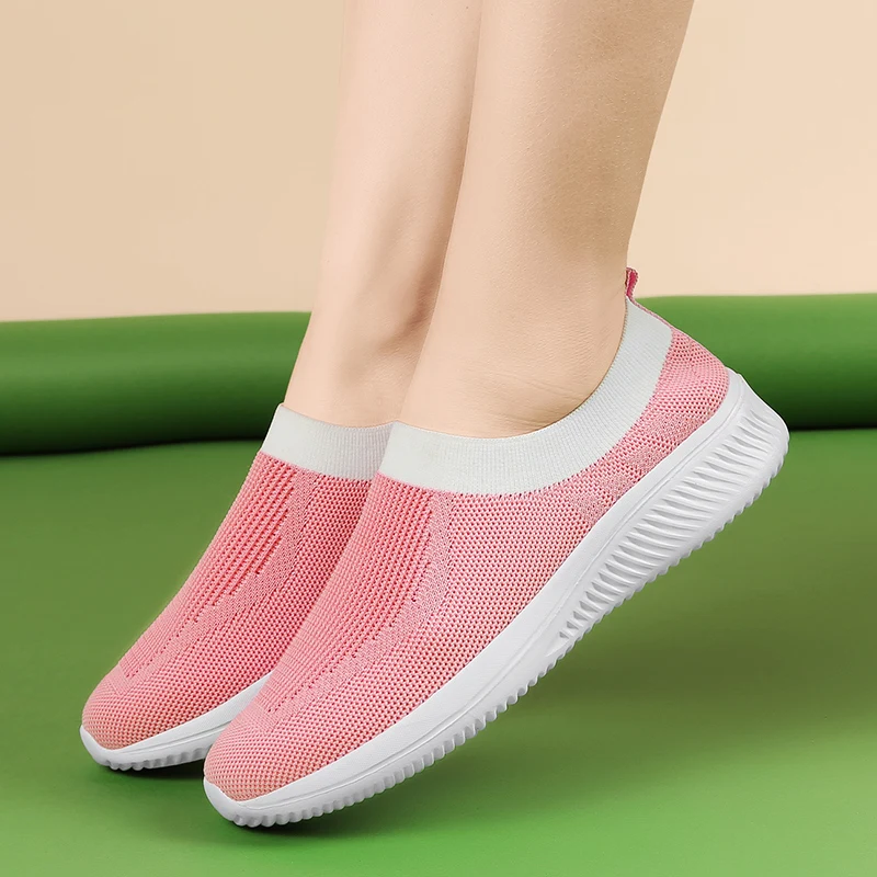 

Damyuan 2020 Women's Flats Breathable Casual Comfortable Slip-on Basket Femme Sneakers Summer Loafers Walking Flat Shoes Ladies