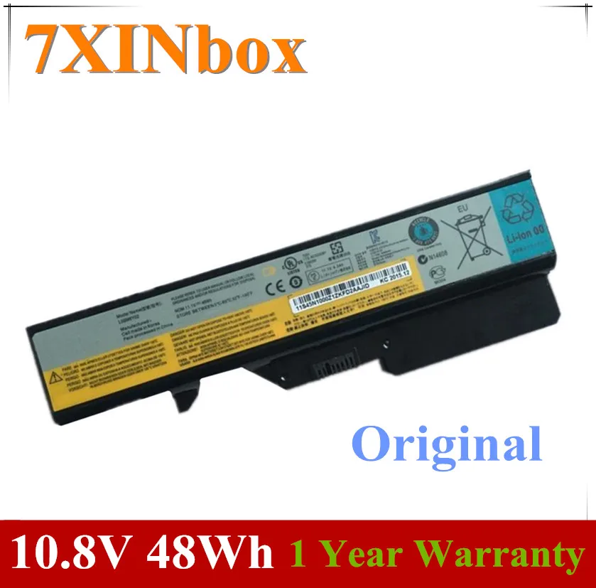 Аккумулятор для ноутбука 7XINbox 10 8 В 48 Вт · ч L09C6Y02 L09S6Y02 L10C6Y02 Lenovo Ideapad G460 G470 G475 E47 K47 370