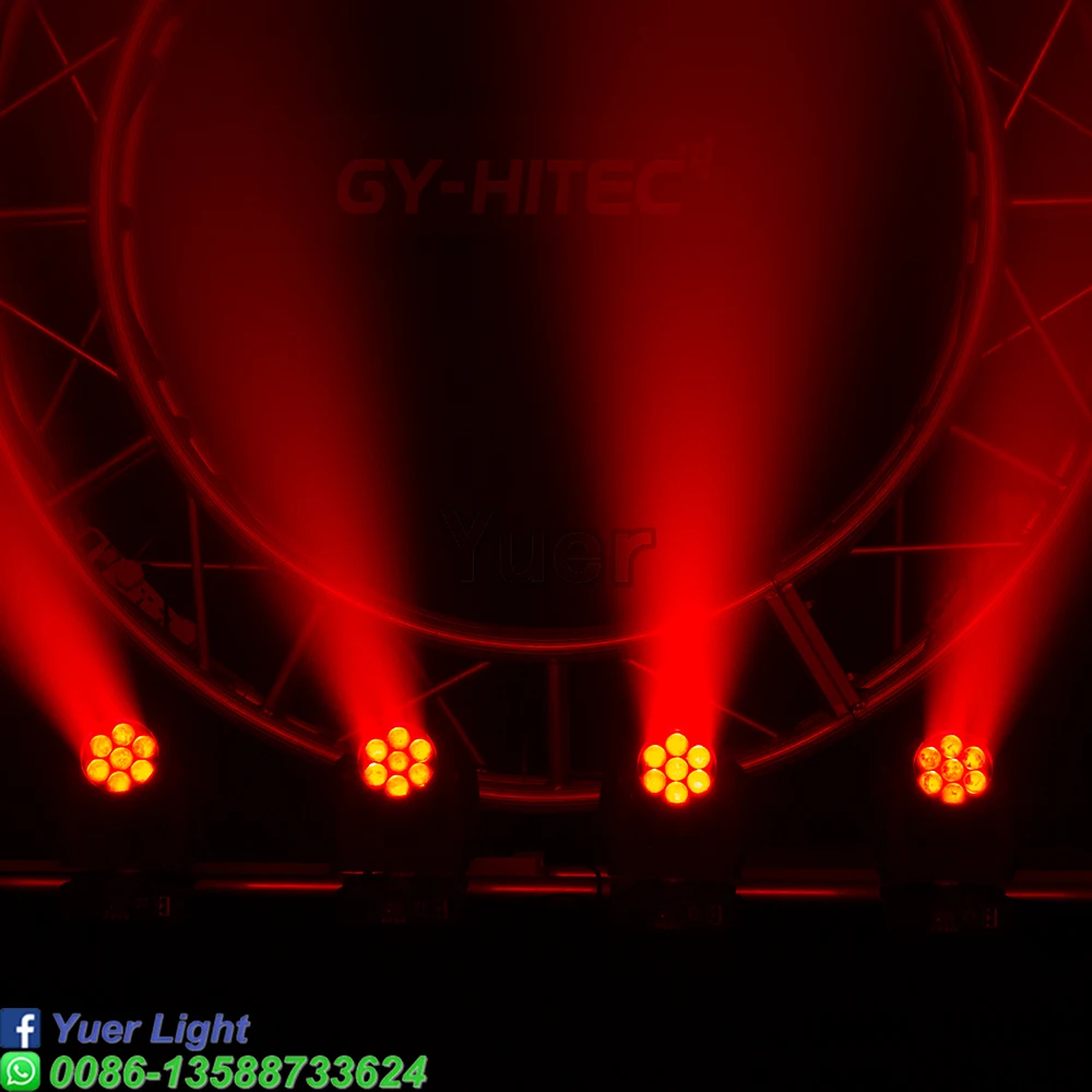 2 шт./лот Профессиональный DJ диско сценический светильник ing 7x12 Вт RGBW DMX512 Звуковое управление Светодиодный светильник с подвижной головкой для клубного бара вечерние светильник