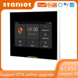 Staniot WiFi Wireless Home Burglar Security Tuya Smart House WIFI Alarm System Support IOS and Android APP 433Mhz For Garage