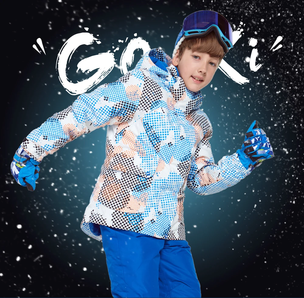 boys belted ski jacket