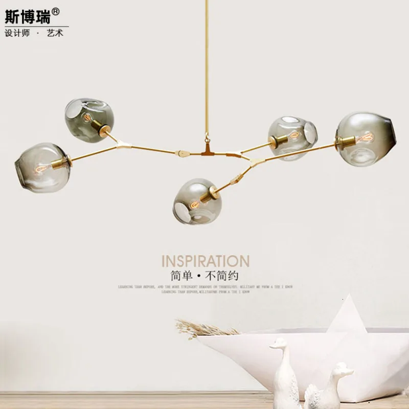 Лампа для ресторана и комнаты современный лаконичный молекула спальни волшебный