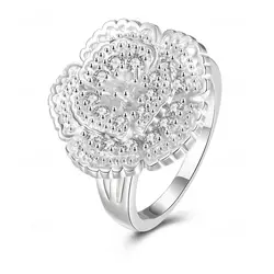 Кольцо из серебра 925 пробы с цветочным цирконием для женщин Ювелирное Украшение с драгоценным камнем кольцо из белого топаза из