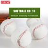 High Quality Softball No.10 PVC Scarfskin Solid 10 Inch Hand Stitched Child Students baseball Training Practice Exam ball bat ► Photo 2/6