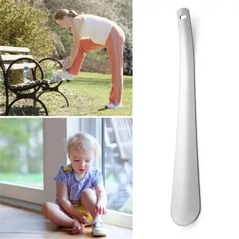 

30 CM Long Metal Stainless Steel Shoehorn No Excessive Body Bending Shoe Horn For Pregnant Women Men Elders Busy Housewives