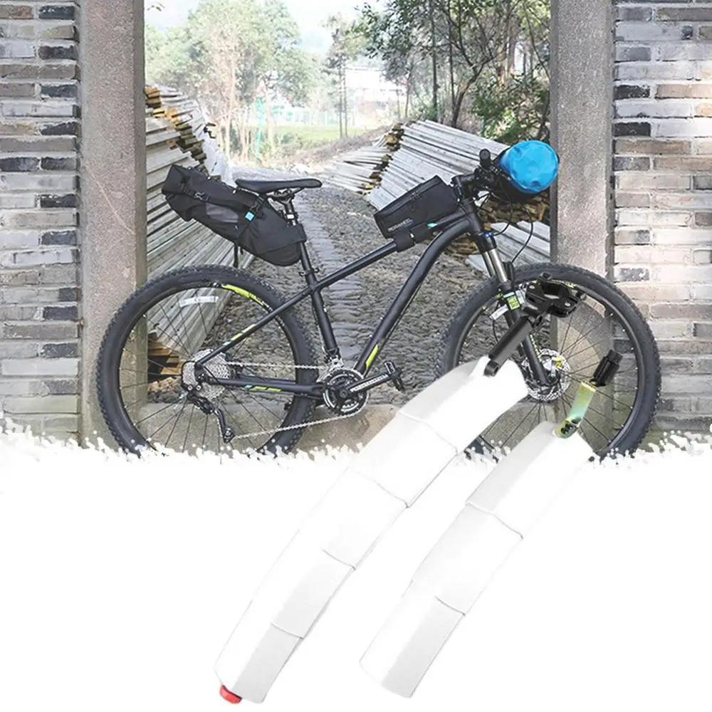 Горный велосипед крыло быстрый выпуск со светодиодными фонариками складные мигающие выдвижные световое оборудование для велосипеда