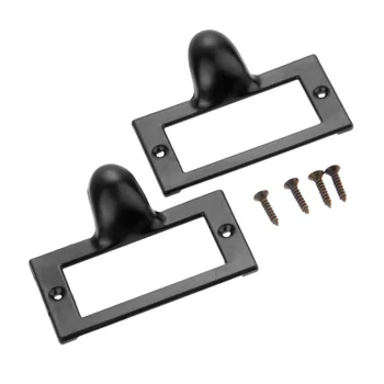 

10x Set File Drawer Cabinet Label Cupboard Box Frame Name Tag Card Marker Holder