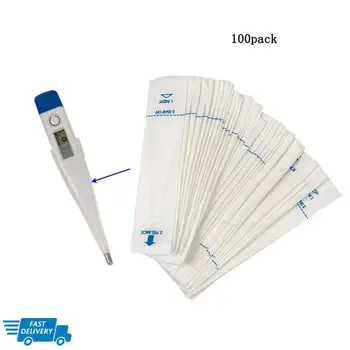 

100PCS Digital Thermometer Probe Covers Disposable Protector for Health Center