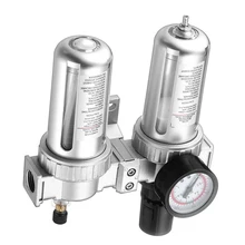 Filtro de compresor de aire G1/2 '', separador de aceite y agua, herramientas de trampa con medidor de regulador