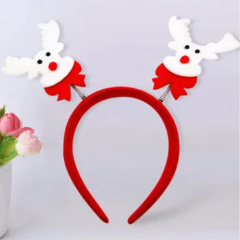 

Christmas Cosplay Animal Antlers Headband Flower Costume Headclip Accessories Christmas Decoration Рождественские Украшения #S11