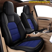 ZHOUSHENGLEE  Custom leather car seat cover for BMW x1 x2 x3 x4 x5 x6 z4 1 2 3 4 5 7 Series car seats protector car-styling