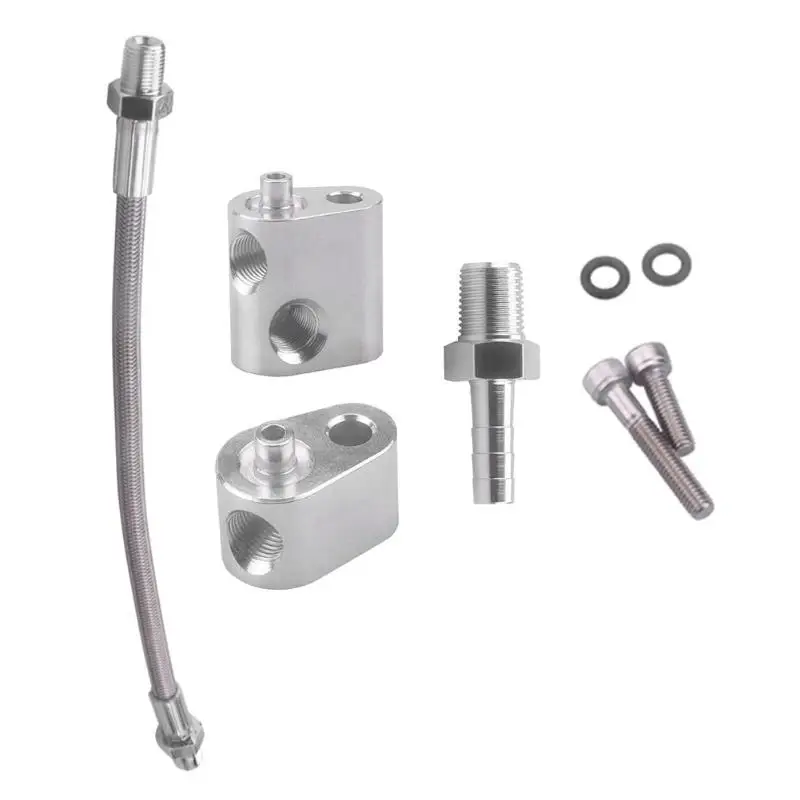 

For GM LS LS1 Engine Cylinder Head Coolant Billet Aluminium Durable and Sturdy Steam Port Crossover Bypass Hose Kit