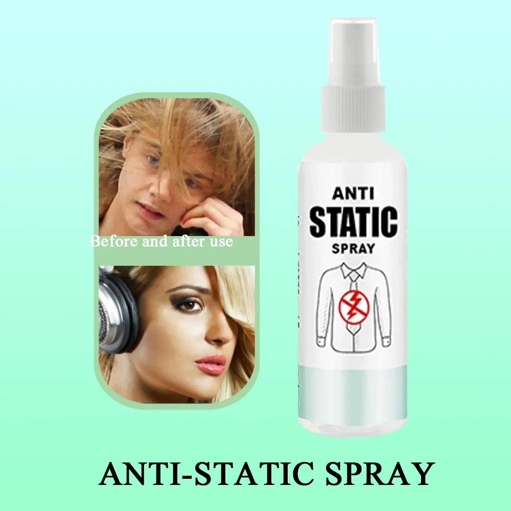 Антистатический тканевый спрей для волос эффективно устраняет статическое цепляние 30/100 мл Защита системы волос антистатический спрей-Кондиционер