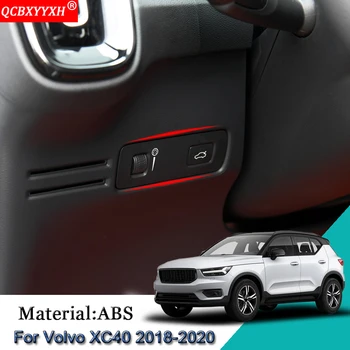 

Car Styling ABS Car Left Center Control Sequins Internal Decoration Auto Stickers Cover Car Accessories For Volvo XC40 2018-2020