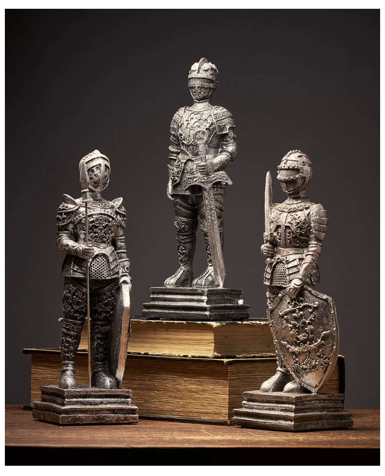 Home decorations ornaments porch rack small furnishings European style retro Roman soldiers 21 06