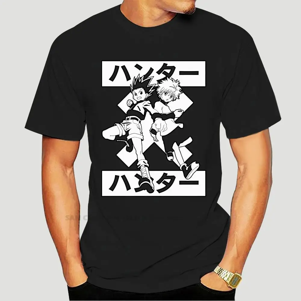 Killua Zoldyck Gon Freecss Hunter X футболка взрослые Размеры Аниме Манга модная повседневная