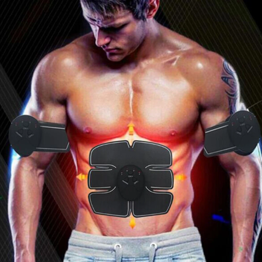 Electric Muscle Stimulator Training Machine Fitness Home Gym Equipment Abdominal Arm Muscle Trainer Body Slimming Workout