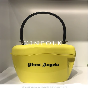 

Women's handbag small fresh wide shoulder strap PVC box tide password padlock bag web celebrity single shoulder crossbody bag