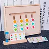 Montessori-jouet en bois pour enfant, jeu éducatif et de réflexion logique, Double face, formes de couleurs ► Photo 3/6