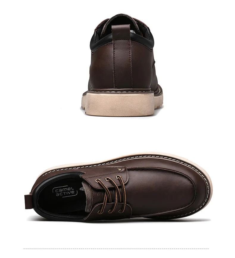 Camel Active/Новинка; Мужская обувь в британском стиле; Повседневная обувь из натуральной кожи; Мужская обувь в деловом стиле; удобная текстурированная обувь