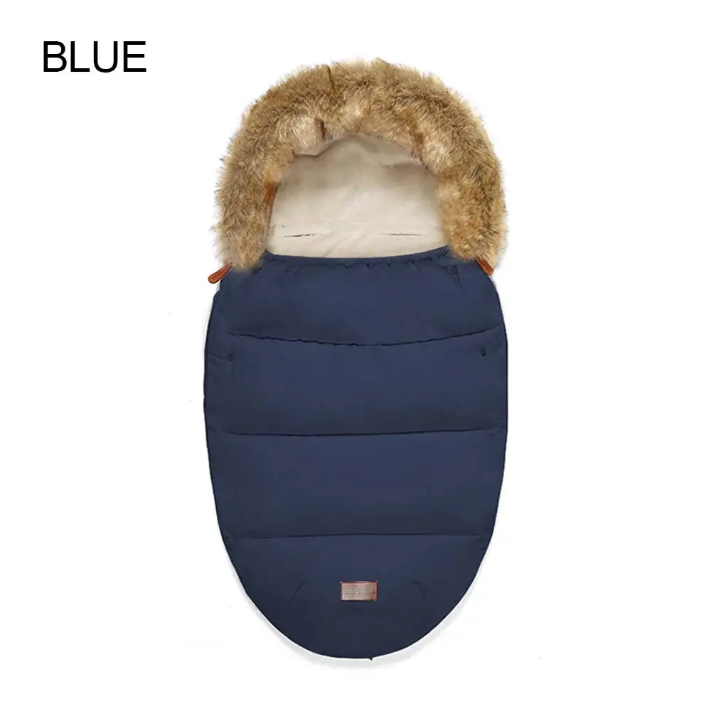 Get  Sleep Knitting Stroller Wrap Sleep Sack Newborn Baby Warm Blanket Autumn Outdoors Comfortable Sleep