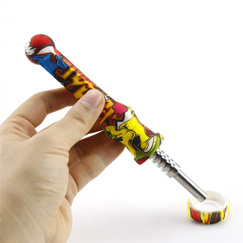 

Loriver Small Portable Silicone Zinc Alloy Grinder Weed Pipe Tobacco Pipe With Cap Removable For Dry Herbs Weeds