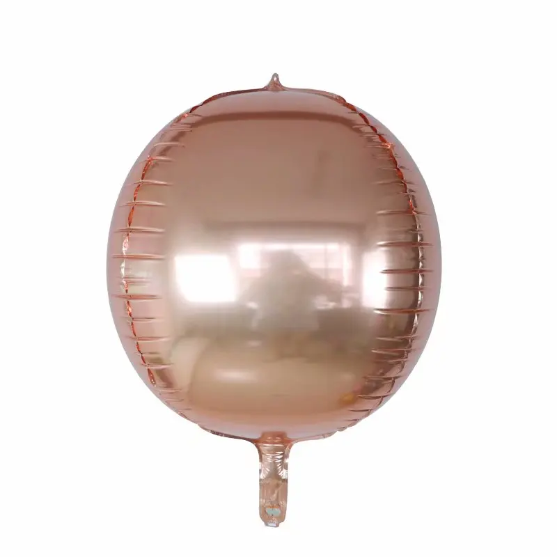 20 штук розовое золото 4D 10/20 Вт, 30 Вт дюймов круглый шар из алюминиевой фольги металла Свадебный шар украшения на вечеринку дня рождения