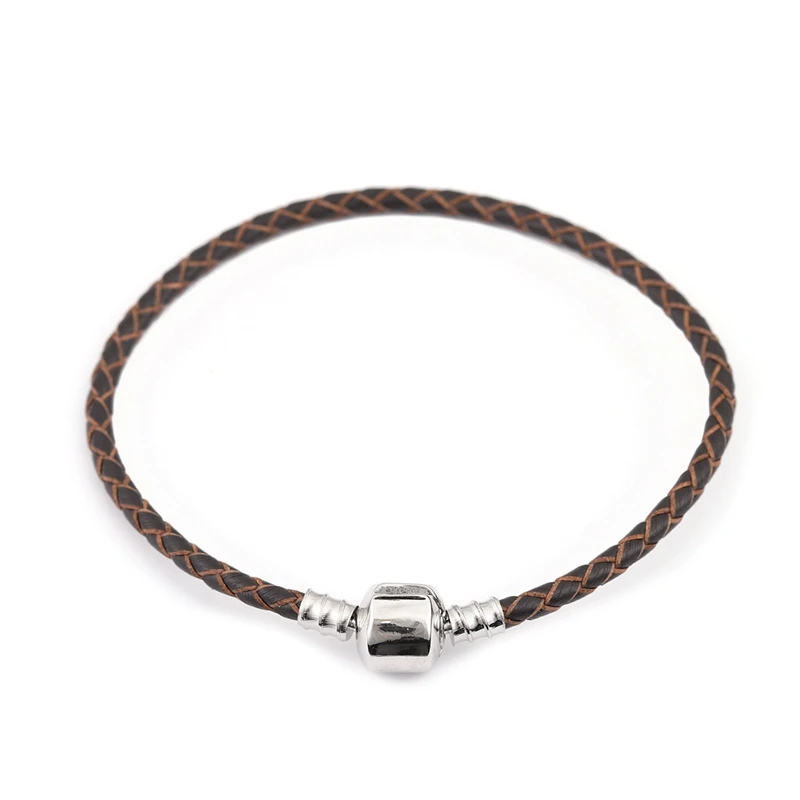 Bracelet Jewelry 12 Colors 16-20cm Leather Charm Bracelet For Women Fit Original Charm Beads DIY Brand Design Bracelet