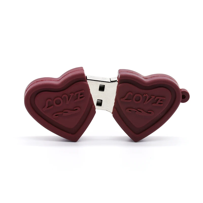 Usb флеш накопитель в форме сердца 4 128 ГБ|USB флэш-накопители| |