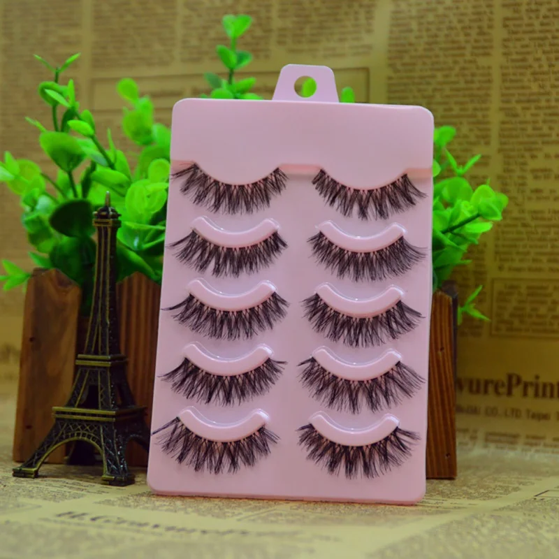 False Eyelash Storage Box Makeup Tools With Mirror Case Organizer Bowknot Portable Beauty Cosmetics Plastic Box - Цвет: Синий