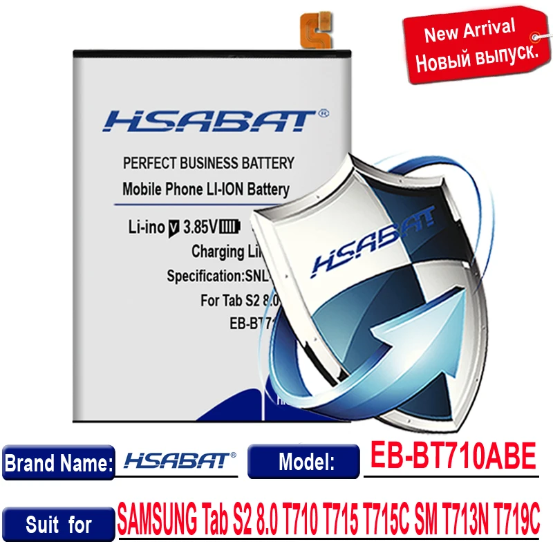 HSABAT 5200 мА/ч, EB-BT710ABE EB-BT710ABA Батарея для samsung Galaxy Tab S2 8,0 SM-T710 T715 T715C T719C