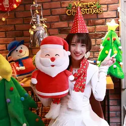 Новый стиль Санта-Клаус Плюшевые игрушки Рождество лось подушка со снеговиком грелка для рук Рождественский подарок