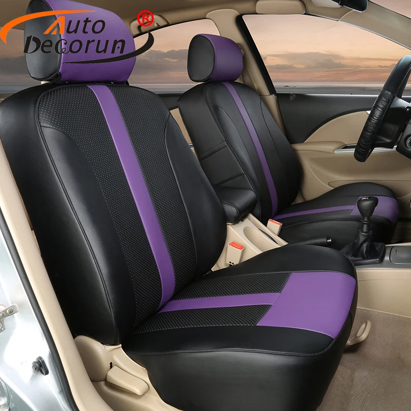 Автомобильные чехлы AutoDecorun из искусственной кожи для Volkswagen VW сидений гольфа