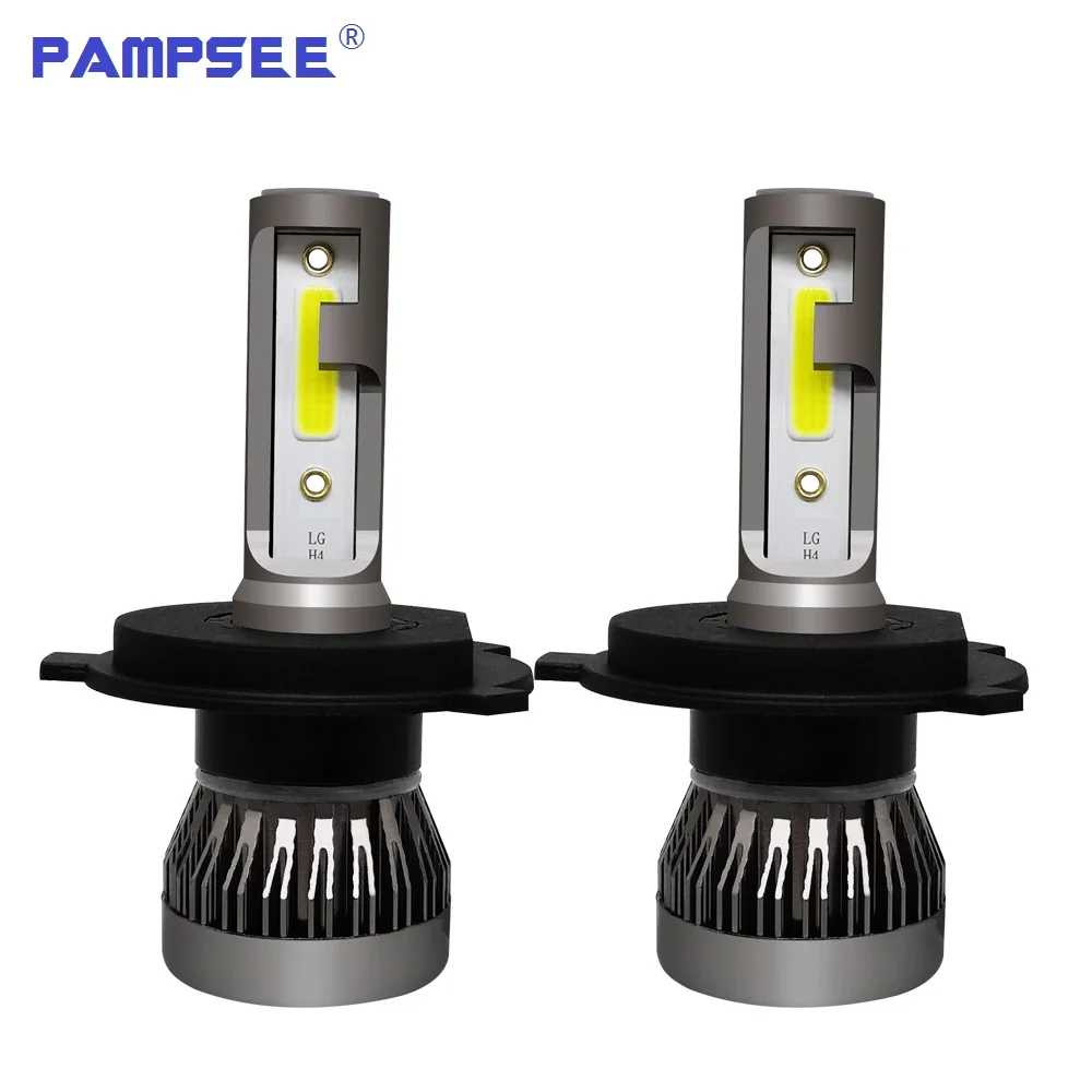 

PAMPSEE 8000LM Mini H4 LED Car Light Headlight Bulbs 60W H7 LED H1 H9 H11 9005 HB3 9006 HB4 Auto 12V 24V LED Lamps Automobiles