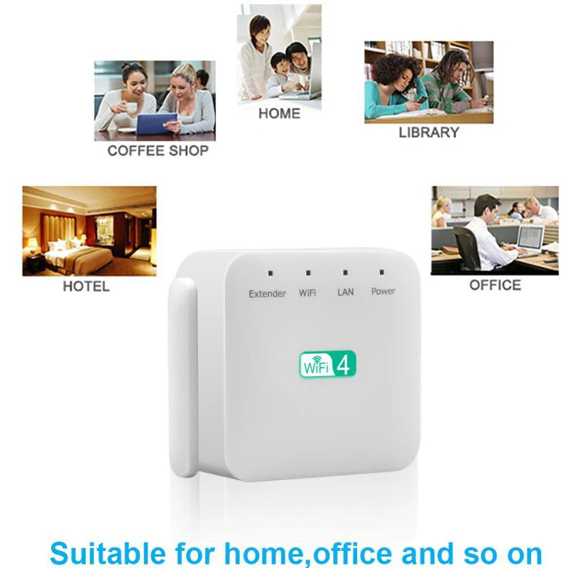 2,4 ГГц Longe Range Wifi повторитель 802.11n wifi расширитель усилитель сигнала Wi-Fi широкополосные усилители беспроводной адаптер маршрутизатора расширитель диапазона