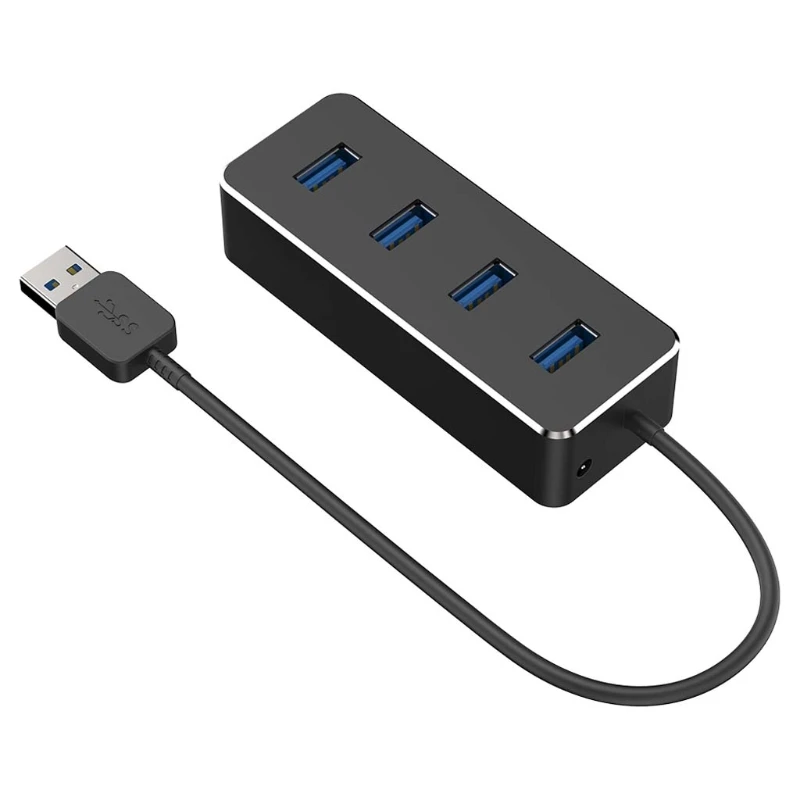 4 порта USB3.0 концентратор супер скорость передачи данных скорость 5 Гбит/с для Windows PC OS Linux H7ED