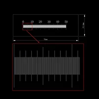 Microscope Objective lens Micrometer DIV 0.1mm Film Ruler Highly Transparent PET Calibration Measuring Card 2