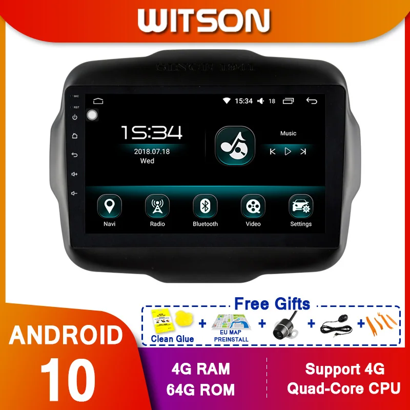 WITSON 10 2 &quotFULL HD сенсорный экран Android Восьмиядерный Автомобильный GPS мультимедийный