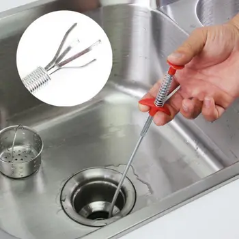 

1PC Kitchen Bathroom Toilet Cleaning Kitchen Sewer Brush Pipe Tools Tool Removal Dredge Sink Hair Tub