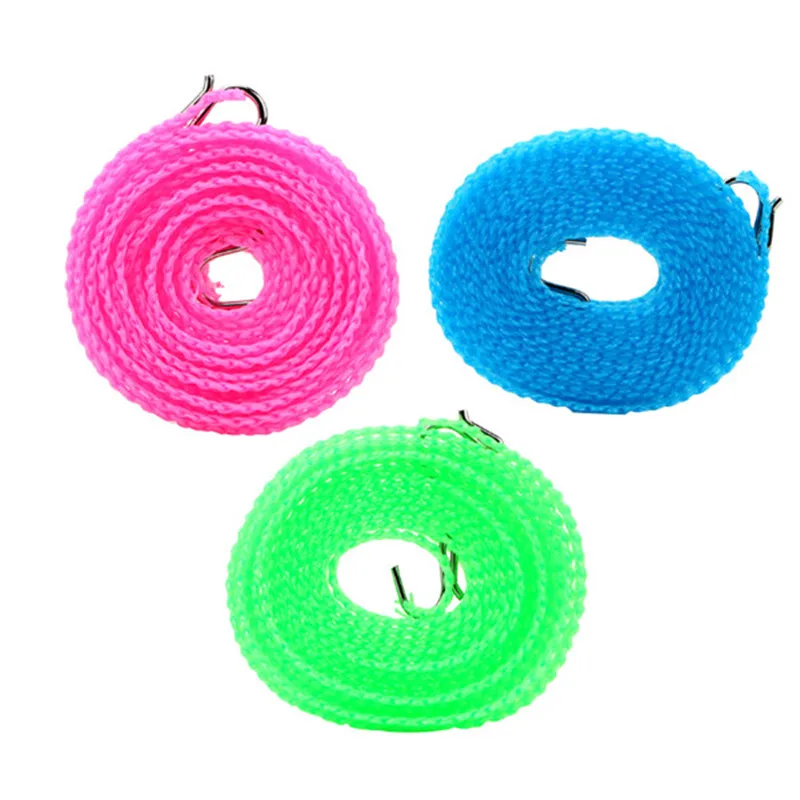 

High strength 3 Meters Clotheslines 5 Meters Clothes Dryer Drying Rack Cloth Hanging Rope Non-slip Clothesline Washing Line