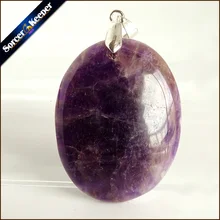 Женские ожерелье драгоценный камень натуральный камень аметист кулон ожерелье Кварцевые фиолетовые Кристальные украшения подарок любви для подруги AA397